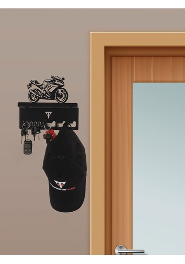 Torque-MX Metal Dekoratif Anahtar Askısı EA13 Siyah