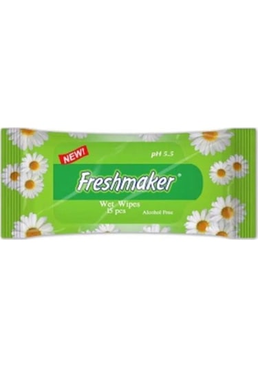 Freshmaker Islak Cem Mendil - Alkolsüz Ve Ph Dengelenmiş - Çiçeksi Kokular - 15 Adetlik 20 Paket 20'li Set