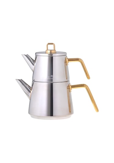 Jumbo Doha Titanyum Gold Çaydanlık