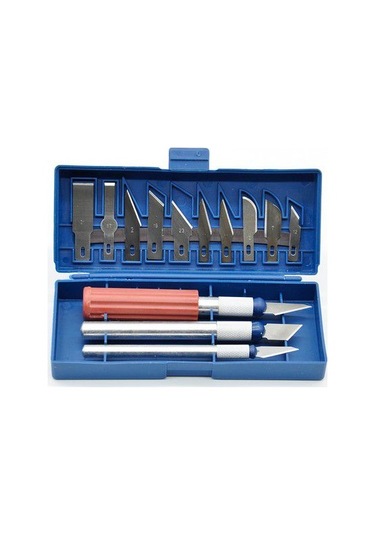 13 Parça Çeşitli Efsafta Falçata Neşter Ucu Seti Hobi Profesional