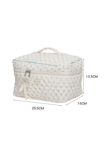 Yifomall Sevimli Tavşan Desenli Büyük Kapasiteli Makyaj Çantası, Fermuarlı Cep, Çok Renk Seçeneği