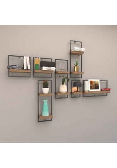 Rafkestir Milano Raf Seti - Model 5 Kafkas Meşe ( Mat )