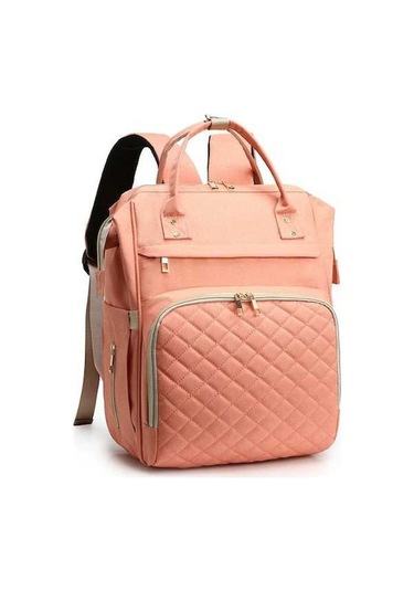 Novahub Geniş Kapasiteli, Su Geçirmez Moveevo Anne Çantası: Usb Şarj, Askılı, 3 Termal Biberon Cebi Pembe