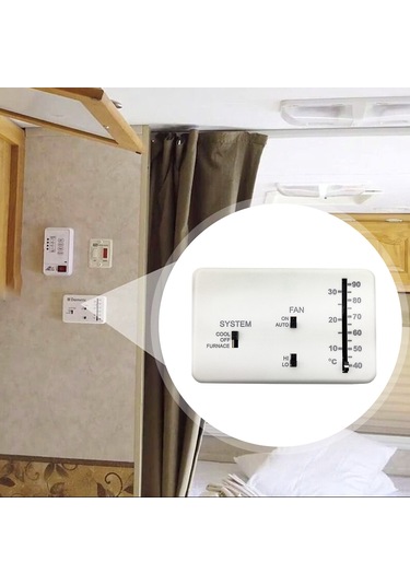 Fosenze Dometic Karavanlar İçin Analog Termostat Kontrol Paneli Seti - Beyaz 3106995.032 Yerine Geçici