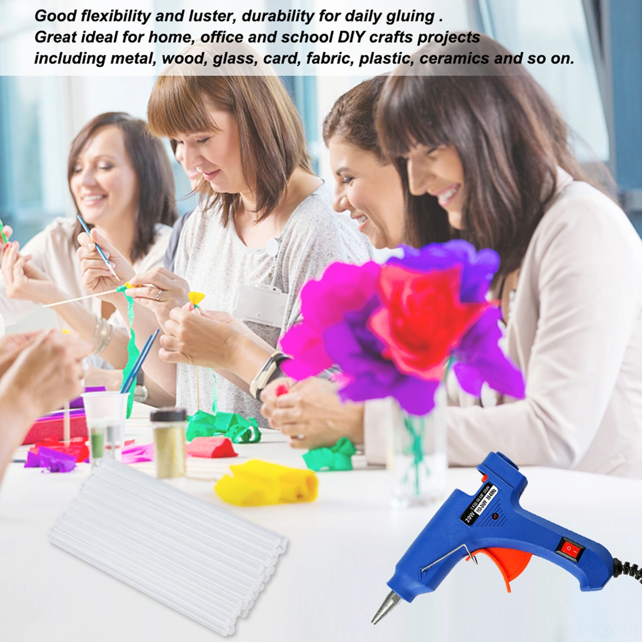 Youmex 7mm X 100mm Transparan Isı Macunu Çubuğu, 20w Glue Gun İçin, El İşleri Ve Sanat Çalışmaları İçin Tutuculuk Ve Sabitlik Sağlar 50 Adet