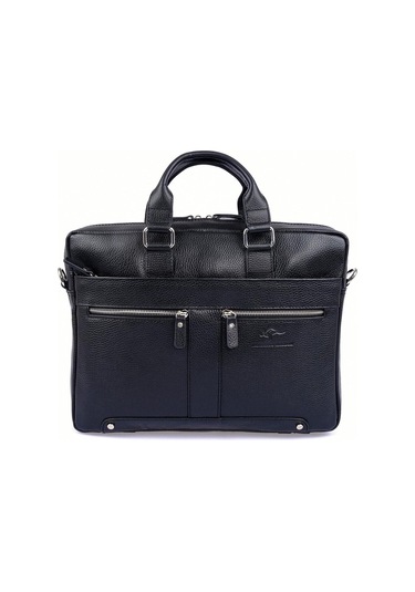 Siyah Erkek Laptop & Evrak Çantası Hakiki Dana Deri 2977-s-128752 Siyah