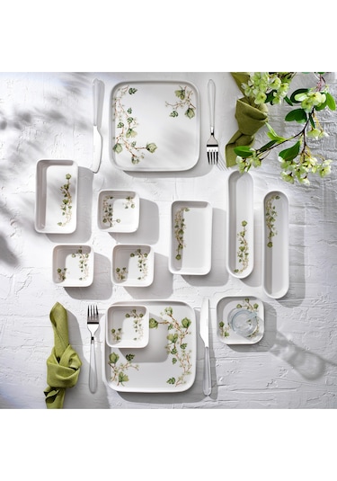 Schafer Luca Kahvaltı Takımı 32 Parça-yeşil Yeşil - Beyaz