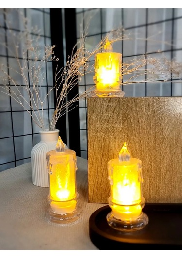 Ankon Home Dekoratif Yanıp Sönen Led Mumlar 3 Adet 177782444