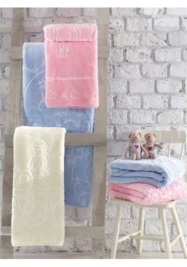 Bahar   Kutulu Bebek Peluş Battaniye Pembe
