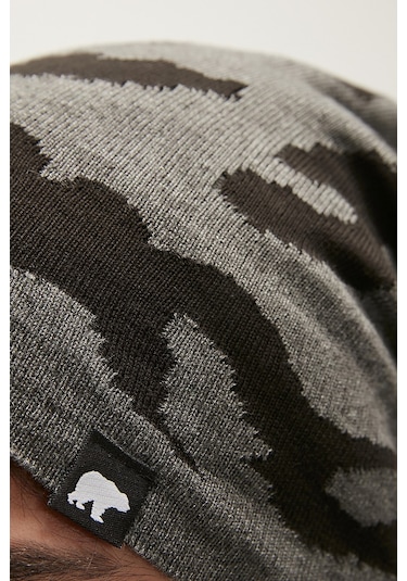 Bad Bear Camo Simple Iı Antrasit Kamuflaj Bere - Antrasit