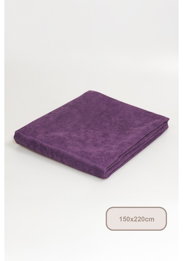 Elart Soft Kadife Masa Örtüsü Dikdörtgen 150x220 Cm Mor Mor