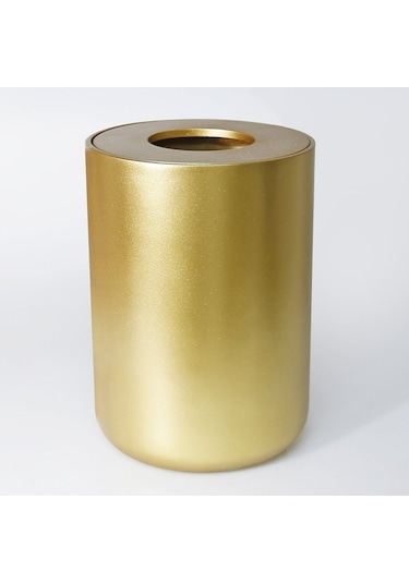 Luxe Büyük Çöp Kovası Altın