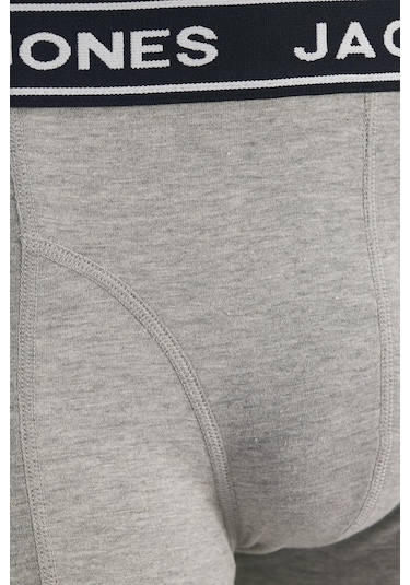 Jack & Jones Erkek Jacdanny Solıd Trunks 3 Pack Pamuklu Boxer Açık Mavi
