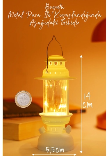 Led Mum Kamp Lambası 1 Adet - Tipi Pil Dahil Dumansız Alev Ledli Dekoratif Mum Dekor Işığı Beyaz Pt437 Beyaz