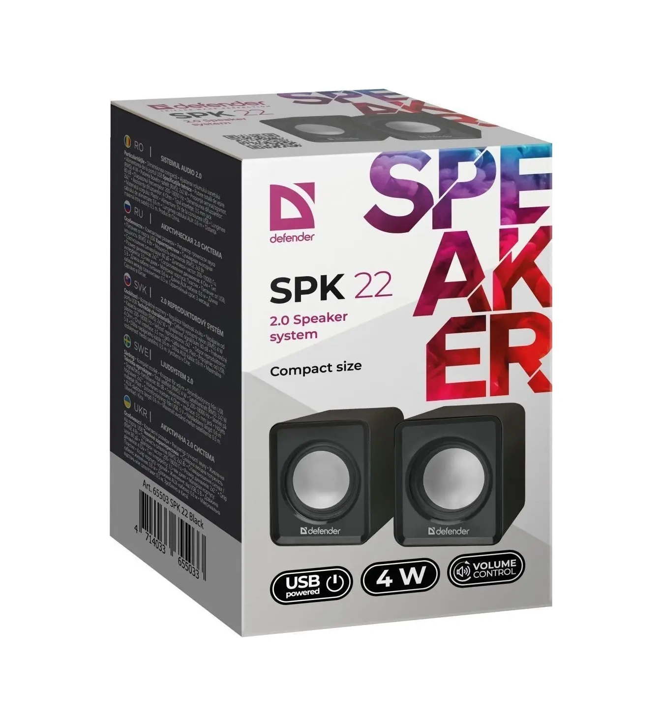 Defender Bilgisayar Hoparlörleri 4w Usb Güç Spk 22 5544518