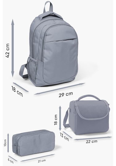 Coral High Kids Mor Simli Unicorn Desenli 3 Lü Okul Çanta Seti Set0123663