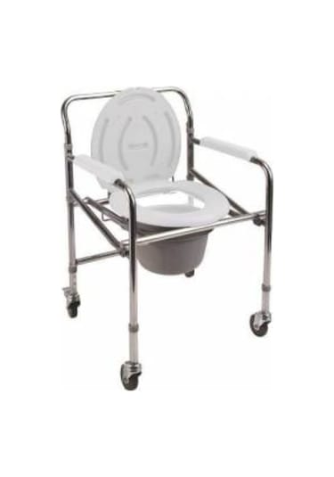 Ithal Tekerlekli Klozet Yükseltici Katlanir Paslanmaz Banyo Wc