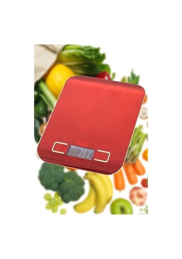 Hobibahçem Tf 1002 Hassas Ölçümlü Maksimum 5 Kg Kapasiteli Led Ekran Platin Dijital Mutfak Tartısı Gümüş