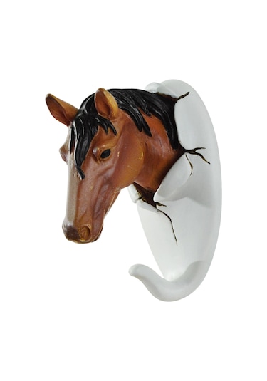 Suntek Alet Tutucu Havlu Askısı Havlu Çantası Bornoz Kancası At 6 x 7.5 x 11 CM Çok Renkli