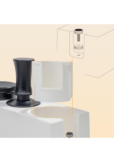 Suntek 51/54/58mm Espresso Sabotaj Portafiltreleri Için Beyaz