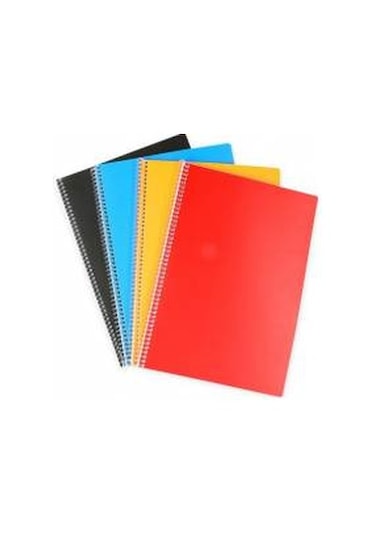 Komeks Spiralli Plastik Kapak A4 Defter 144 Yaprak Çizgili