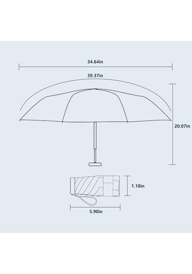 Çantada Taşınabilen, Taşınabilir Ve Kompakt Mini Şemsiye, Uv Korumasıyla Yağmur Ve Güneşe Karşı Mükemmel Diğer