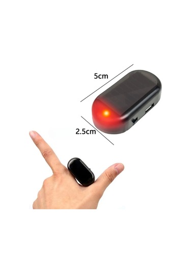 İpek Yıldızı Araç İçin Caydırıcı Solar Enerji İle Şarj Olan Güçlü Yapışkanlı Işıklı Plastik Mini