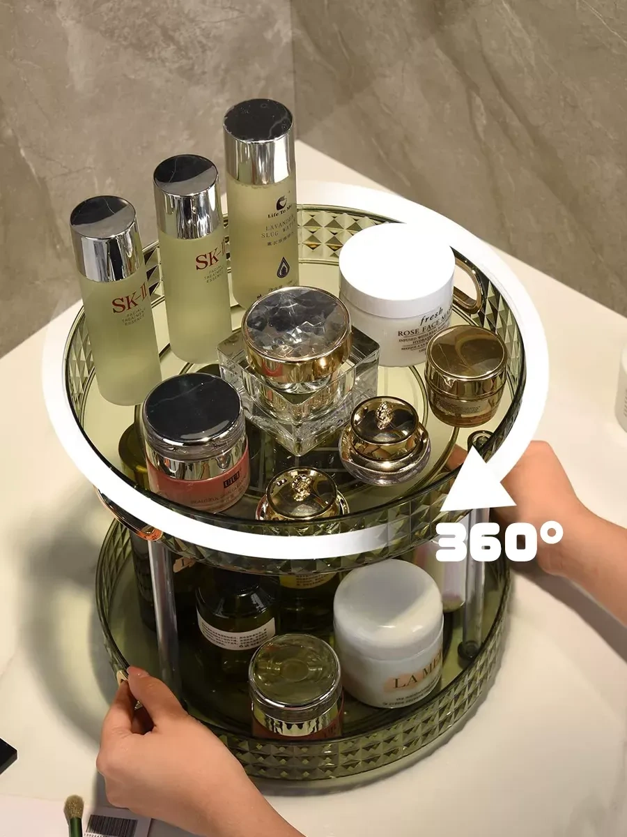 Online Select Baharat Ve Kozmetikler İçin Dönen Stand Tepsi 27 Cm 284497593 Siyah