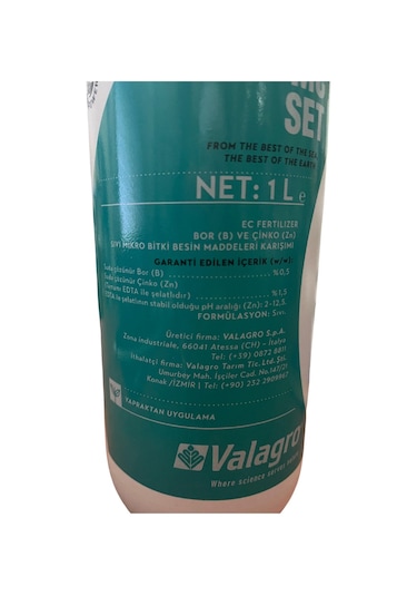 Mc Set 1 Lt Bor Ve Çinko Karışımı Sıvı Gübre 1 Lt