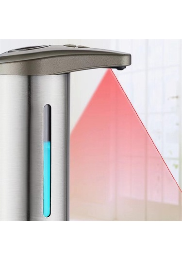 Anjiexun Banyo Akıllı Köpük Makinesi Sıvı Sabunluk Pompa Kabı Gümüş