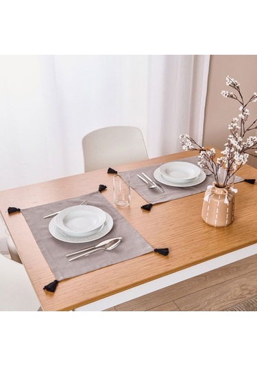 Evidea Soft Anthracite 2'li Amerikan Servis - Antrasit - 35x50 Cm Antrasit