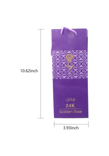 Wezone 24k Altın Varaklı Yapay Gül Seti: Hediye Kutusu Ve Çantası İle Romantik Dekorasyon