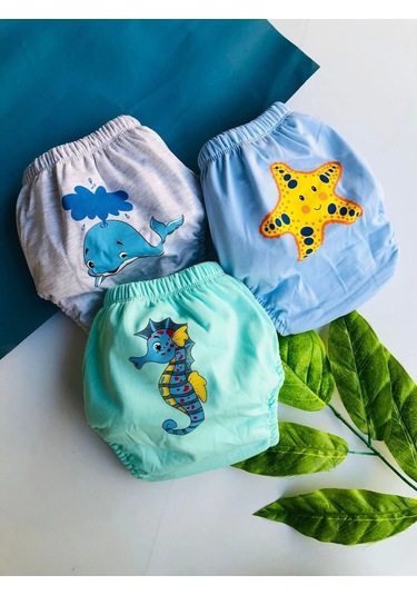 3'lü Alıştırma Külodu 3'lü Yunus-denizatı-yıldız