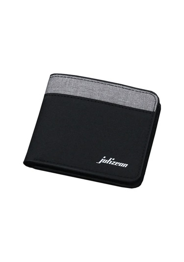Createtech Tuval Erkek Cüzdan Siyah/mavi/gri - Kartlıklı Ve Pratik Çok Renkli