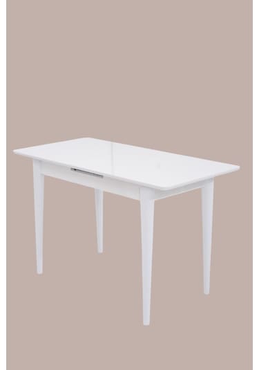 Melisa Mdf Lak Panel Açılır Mutfak Masası 60x100 beyaz