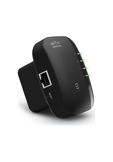 Monyee Siyah Eu Fişli 300mbps Wi-fi Genişletici - Kablosuz Sinyal Güçlendirici, Wps İle Güvenli Erişim, Ap Ve Repeater Modu