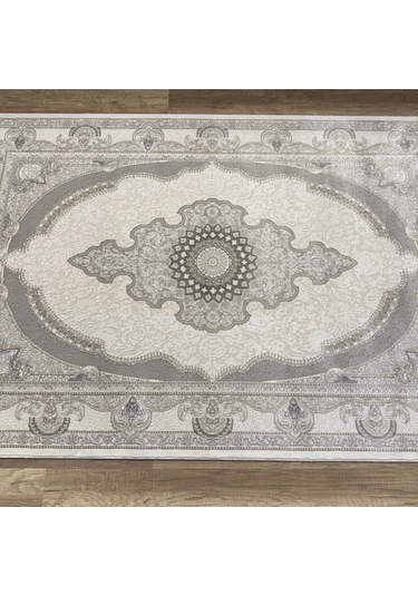 Luxess Halı Roma 1161 Gri Modern Salon Halısı Gri Beyaz