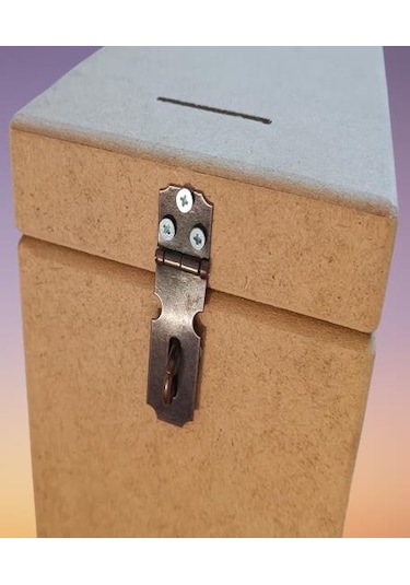 Hobi Adn Dekoratif Bahşiş Kutu Ahşap Mdf Ham Cnc Kesim Model El Yapım