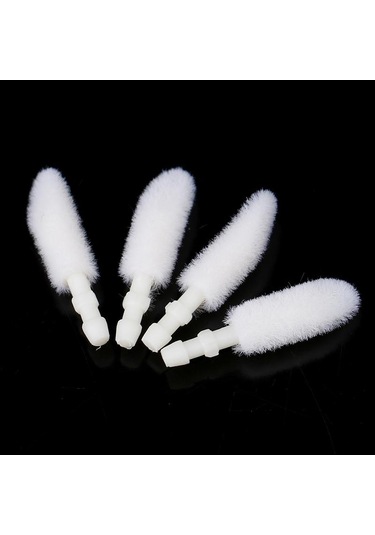 1000 Adet Tek Kullanımlık Dudak Fırçası Ruj Çubuğu Makyaj Araçları İçin Pamuklu Başlık