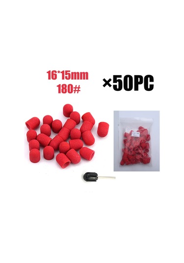 50 Adet Pedikür Bakımı Siyah Zımpara Kapakları Mandrel Pedikür Manikür Ölü Deri Kaldırmak Parlatma Ayak Bakımı Temiz Tırnak Eti Aksesuarları Rose Red