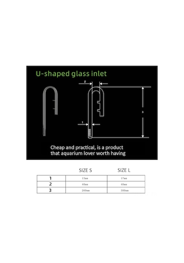 Yifomall 13mm Yüksek Borosilikat Cam Akvaryum Filtre Bucket Su Girişi, Şeffaf, Sıcaklık Dayanıklı, Çerçevesiz Akvaryumlar İçin