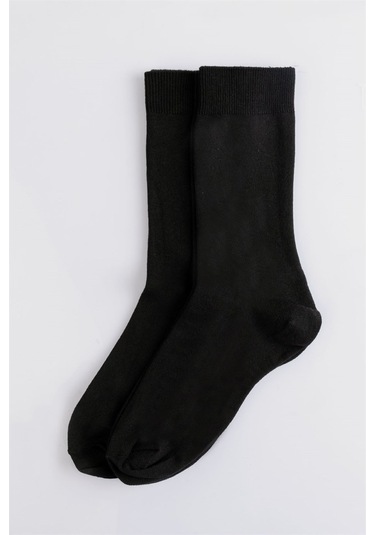Tudors 2'li Düz Erkek Çorap-25065 Siyah