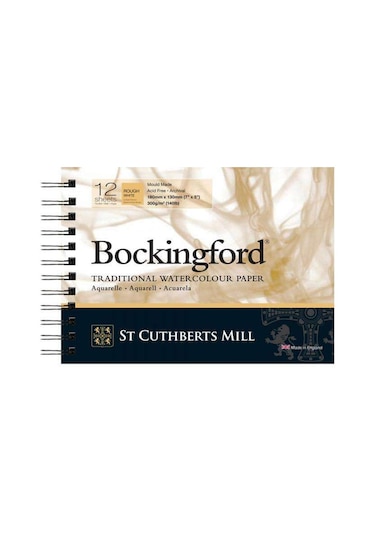 Bockingford Sulu Boya Defteri Rough White Spiralli 300 G 13x18 Cm 12 Yaprak