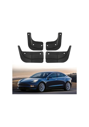 Cordial 2020 2025 Model Y İçin 4 Adet Esnek Çamur Flapları Tesla Model 3 Highland Tüm Hava Plastik Fender Koruyucu Aksesuarları