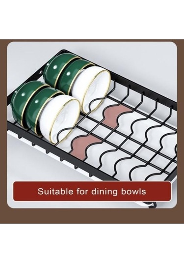 Pazly Paslanmaz Çelik Bulaşık Drenaj Rafı, Chooplastik Kesme Yay Tutucu, 3-4 Kişilik Aile, 42x23.2x41cm Diğer