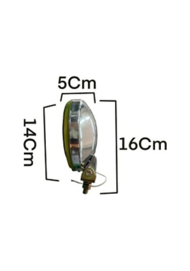 2 Adet Maxtel Sis Lambası Sarı Cam Arkası Metal Nikelaj JF 601 CY