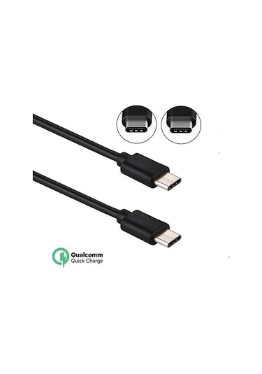 Wozlo Iki Ucu Type-C Hızlı Şarj Data Kablosu Type C Kablo 1M (533636179)