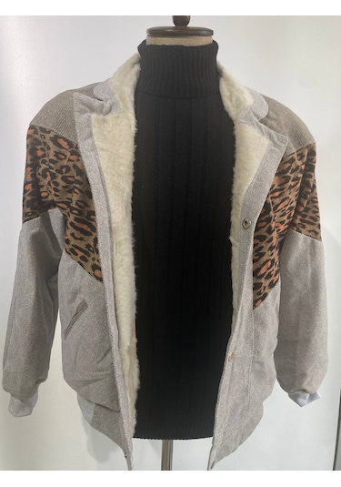 Kadın Aztek Unisex Retro Bomber Oversize Desenli Ceket Gflg4 Çok Renkli