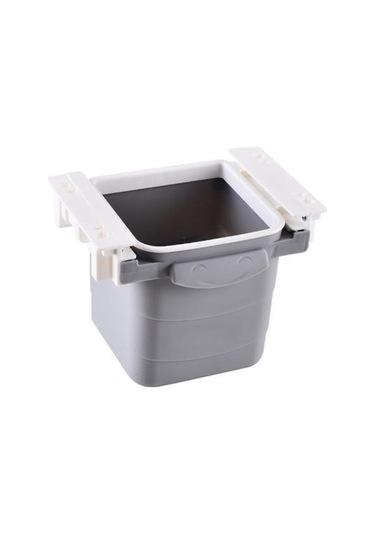 Zmc Bilişim Mini Masa Çöp Kovası Plastik Tezgah Altı Geri Çekilebilir Yapışkanlı Görünmez Bölme Pratik Çok Renkli