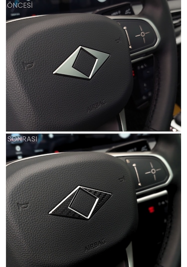 Togg T10f Sedan Uyumlu Amblem Kaplama Sticker Set Parlak Siyah